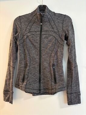 Lululemon 4 Define Dark Grey Zip Jacket